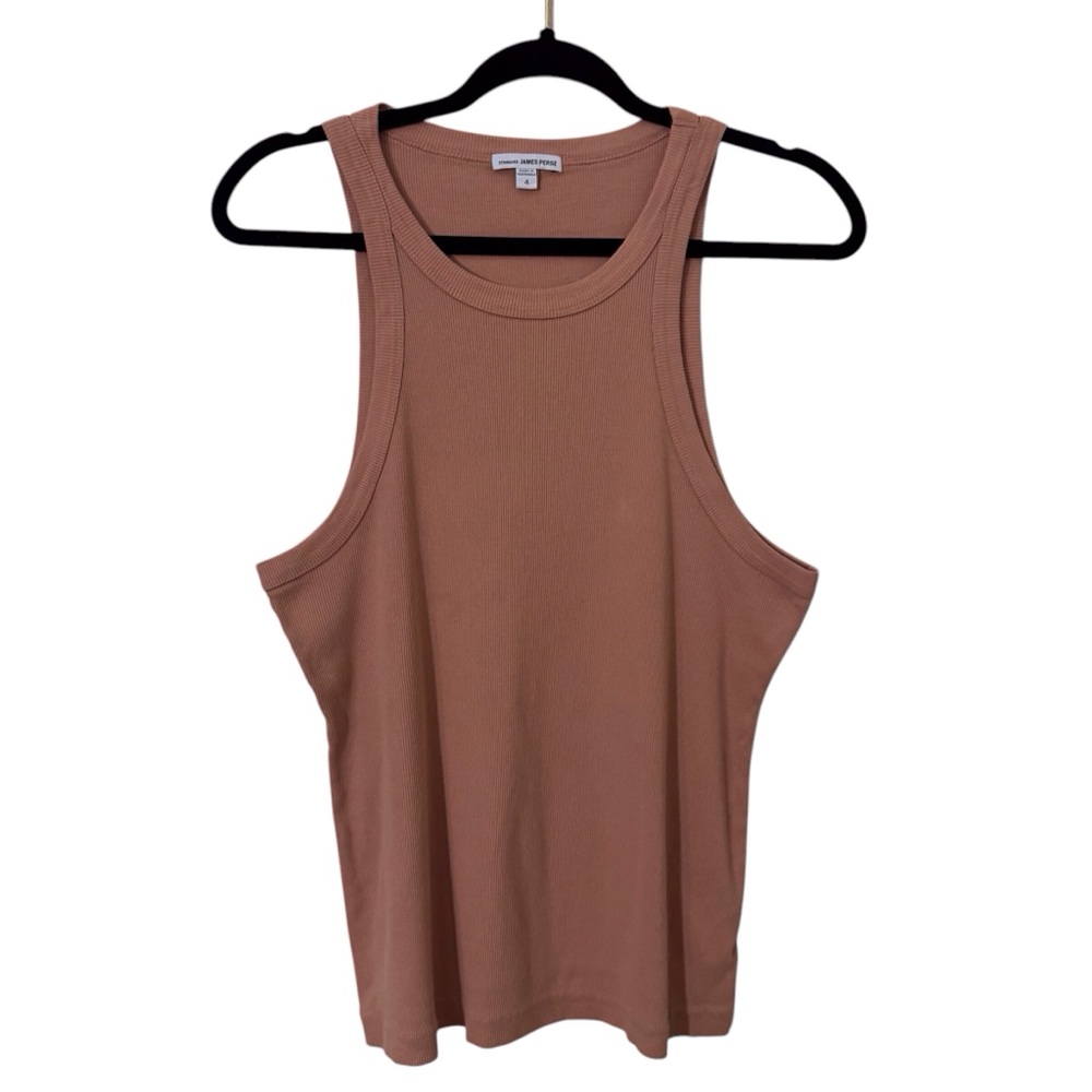 James Perse Orange Sleeveless Tank Top